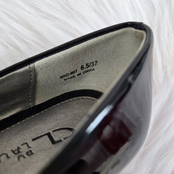 CHINESE LAUNDRY Nima Black Patent Wedge Pump Size 6.5 - Picture 9 of 11